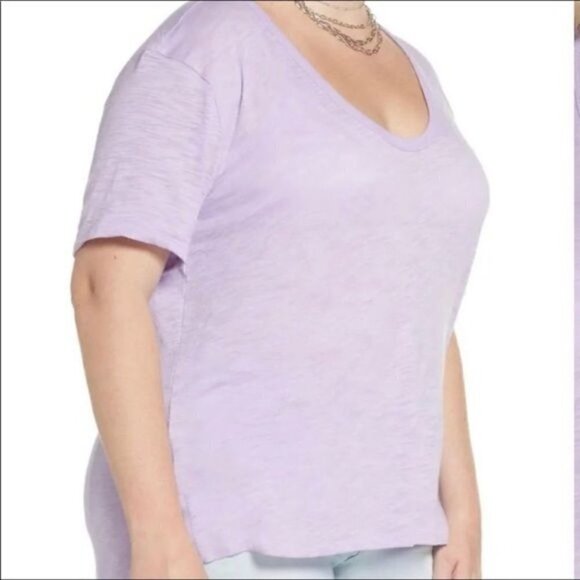 NWT BP U-Neck Purple Tee - Picture 3 of 7